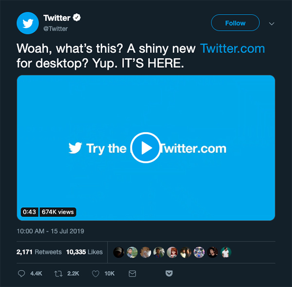 網頁設計案例分享：Twitter網頁版的設計改版分析