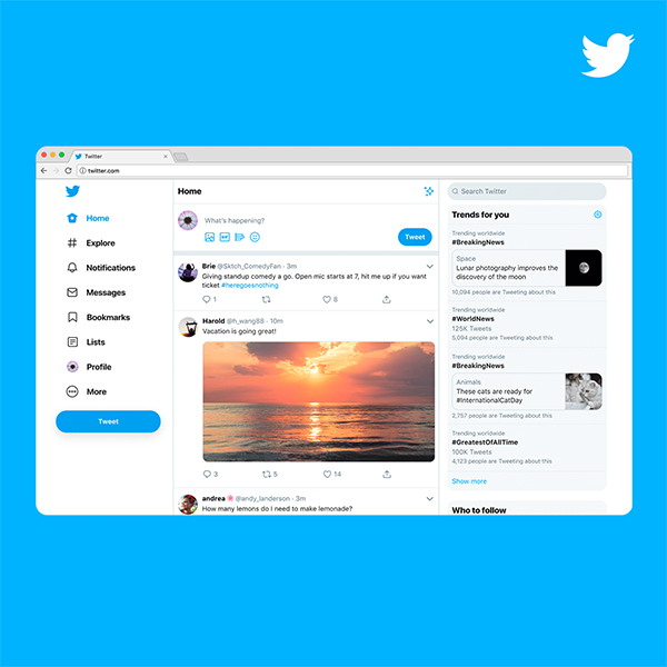 網頁設計案例分享：Twitter網頁版的設計改版分析